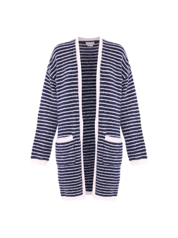 Jalene Damen Sweater in MARINE WEISS STREIFEN