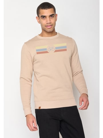 GreenBomb Sweatshirt Bike Discover in Kaffee Latte