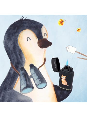 Mr. & Mrs. Panda Feuerzeug Hund Glück ohne Spruch in Schwarz