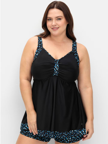 sheego Tankini-Oberteil in schwarz-gemustert