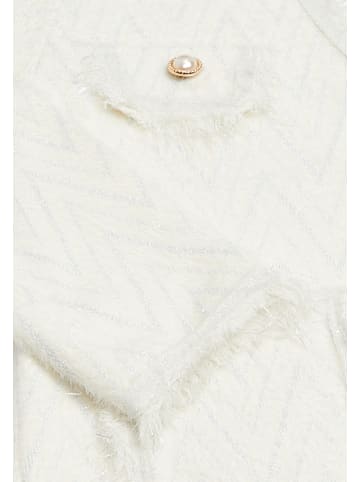 Albee Women Strickjacke in Wollweiss Mehrfarbig