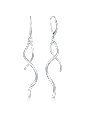 Elli Ohrringe 925 Sterling Silber Spirale, Wellen in Silber