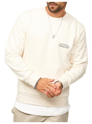 Jack & Jones ETERNITY SWEAT CREW NECK - Sweatshirt Rundhals Pullover Crew Neck in Antique White