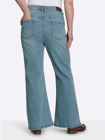 sheego Bootcut-Jeans in blue-bleached