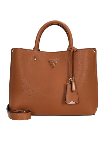 Guess Meridian II Girlfriend - Henkeltasche 30 cm (black) in cognac