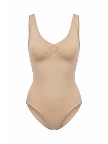 SNOCKS Shaping Body mit breiten Trägern in Beige