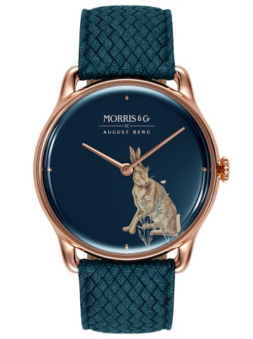 August Berg Morris & Co. Forest Hare in rosegold indigo