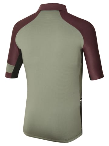 rh+ Fahrradtrikot E Bike Polo in Cabernet Melange-Army