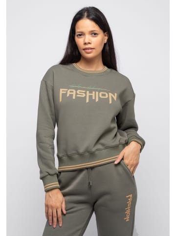 Tom Barron Trainingsanzug Tom Barron Tracksuit With Fashion Print in khaki