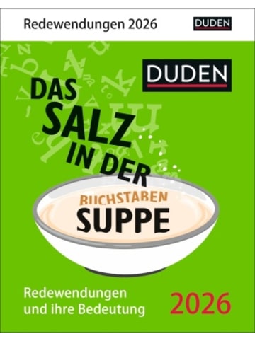 Harenberg Kalender - Duden Das Salz in der (Buchstaben-)Suppe Tagesabreißkalender 2