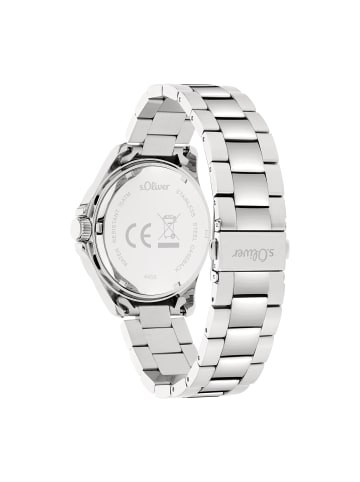 s.Oliver Armbanduhr Solid Time in silber
