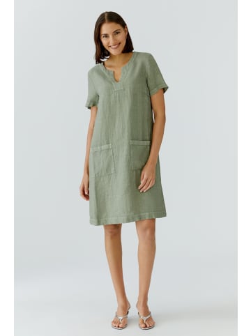 Oui Leinenkleid in seagrass