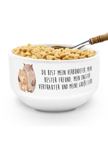 Mr. & Mrs. Panda Schälchen Bären Liebe mit Spruch in Weiß