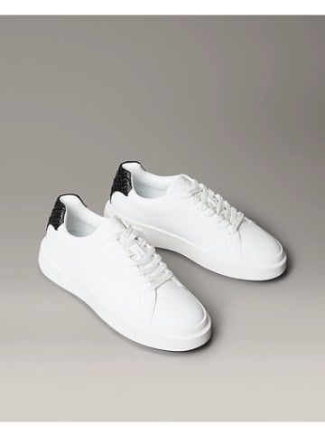 Calvin Klein Sneackers YW0YW02036 in Hellweiß/Schwarz