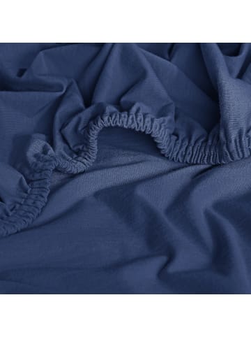 Erwin Müller Single-Jersey Spannbettlaken Freising in dunkelblau