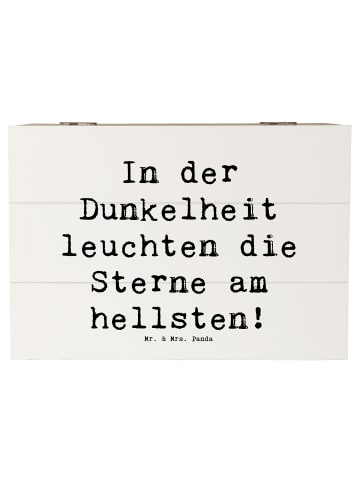 Mr. & Mrs. Panda Schatulle Spruch Angst vor Dunkelheit überwinde... in Weiß