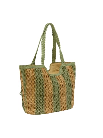 gaya Women Shoulder Bag in Green Beige
