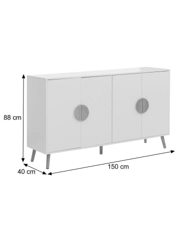 MCW Sideboard N89, Weiß