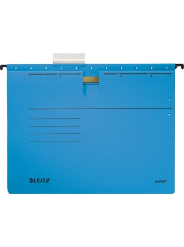 Leitz Hängehefter Alpha kaufm. Heftung 250g/qm Karton blau Packung mit 5 St...