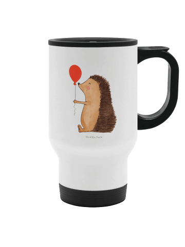 Mr. & Mrs. Panda Kaffeebecher To Go Igel Luftballon ohne Spruch in Weiß