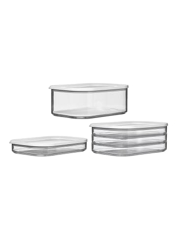 Mepal 3er Set Aufschnittdosen Modula transparent in transparent