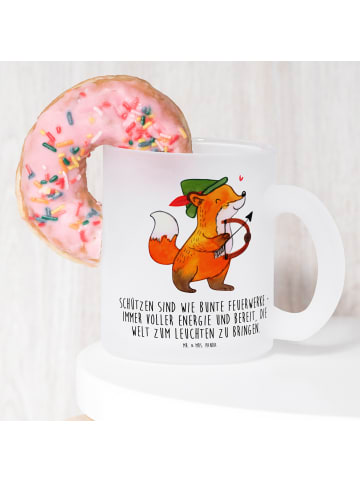 Mr. & Mrs. Panda Kaffeebecher Schütze Astrologie mit Spruch in Transparent