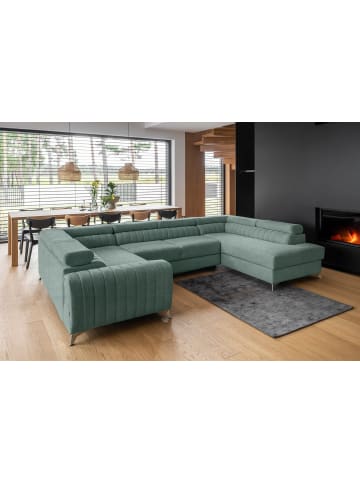 MF Design Luisa Recamiere Rechts in Grün -  (L) 202 x (B) 347 x (H) 92 cm