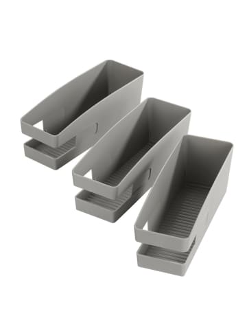 Maximex Schuhorganizer, vertikal, 3 Stück in Grau, (B) 9 x (H) 9,5 x (L) 26,5 cm