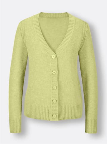 creation L Strickjacke in pistazie-meliert