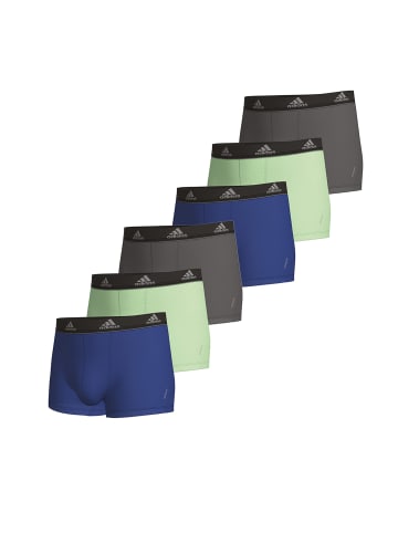 Adidas Sportswear Retro Short / Pant Active Micro Mesh in Blau / Hellgrün / Dunkelgrau