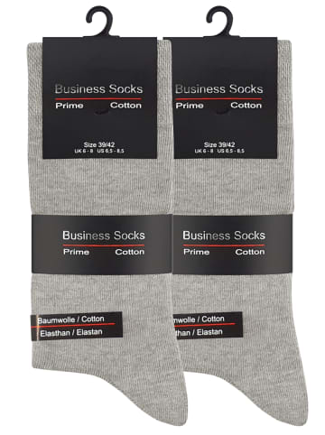 Cotton Prime® 10 Paar Business Socken Prime Cotton in grau