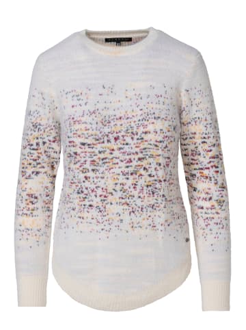 KOROSHI Weicher Damenpullover im Jacquardmuster in weiß