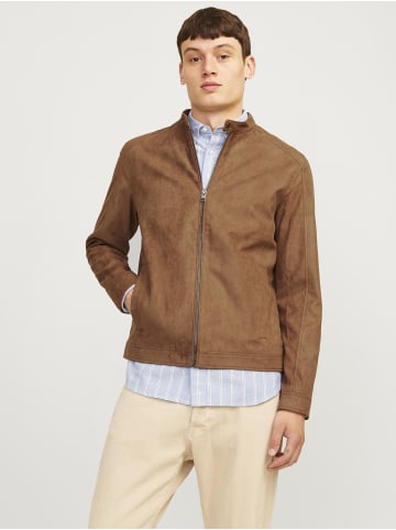 Jack & Jones Kunstwildlederjacke in Cognac
