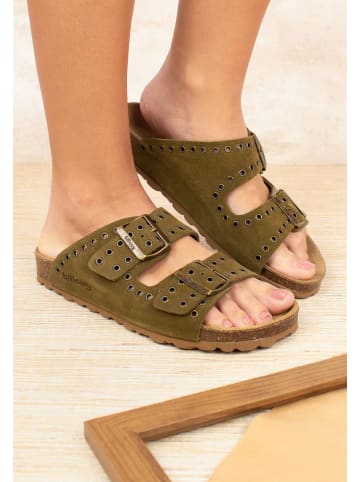 billowy Pantoletten  in khaki