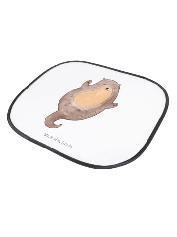 Mr. & Mrs. Panda Sonnenschutz für Auto Otter Umarmen ohne Spruch in Weiß