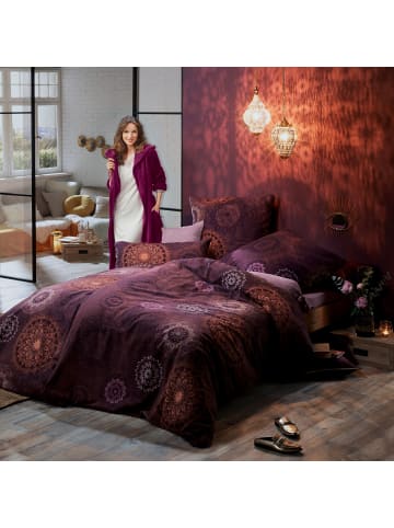 Erwin Müller Mako-Satin Kissenbezug in aubergine