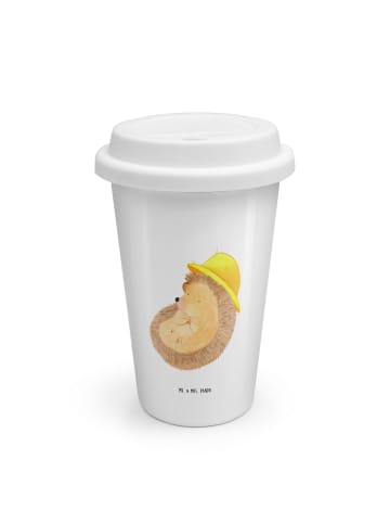 Mr. & Mrs. Panda Reisebecher Igel Beten ohne Spruch in Weiß