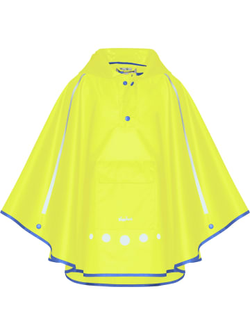 Playshoes Kinder Regenjacke "Regenponcho faltbar" in Gelb
