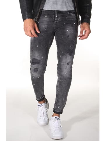 Bright Jeans Ankle-Jeans in grau