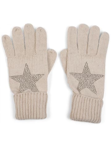 styleBREAKER Strick Handschuhe in Beige