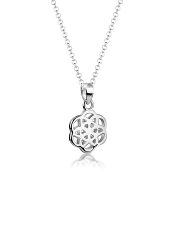 Nenalina Halskette 925 Sterling Silber Lebensblume in Silber