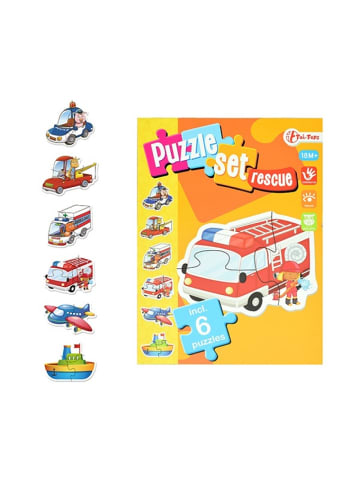 Toi-Toys Baby Puzzle-Set Rettungsdienste 6 Fahrzeuge 12 Monate