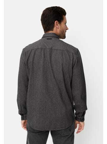 Camel Active Langarmhemd mit Brusttaschen in Steingrau