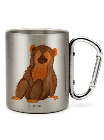 Mr. & Mrs. Panda Becher Affe ohne Spruch in Silber