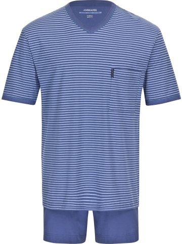 Ammann Single-Jersey Bio Shorty in blau