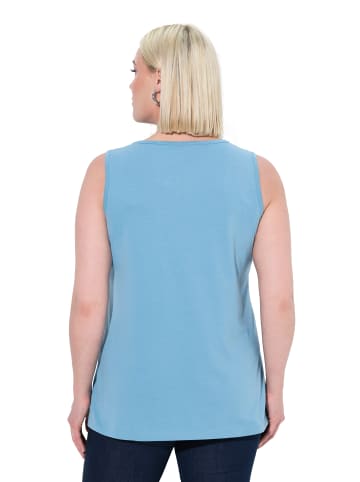 Ulla Popken Strick-Top in helles petrol