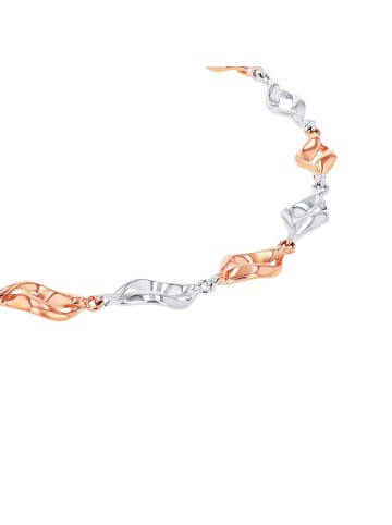Amor Armband Silber 925, rhodiniert+rosévergoldet in Bicolor