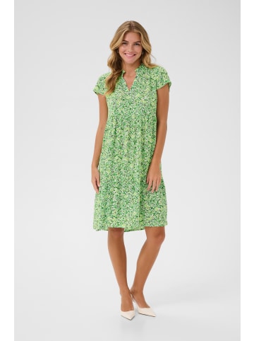 Kaffe Kleid KAmaja A-shape in Green Petite Flowers