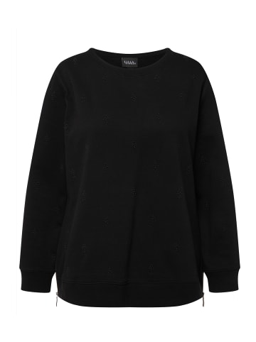 Ulla Popken Sweatshirt in schwarz