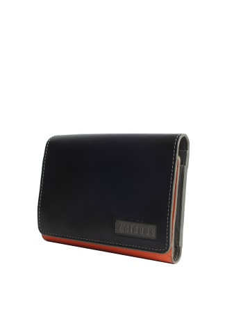 7CLOUDS RFID-Geldbörse Melen 7.1 in black-orange
